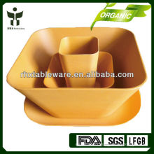 Biodegradable non-toxic plant fiber eco dish sets